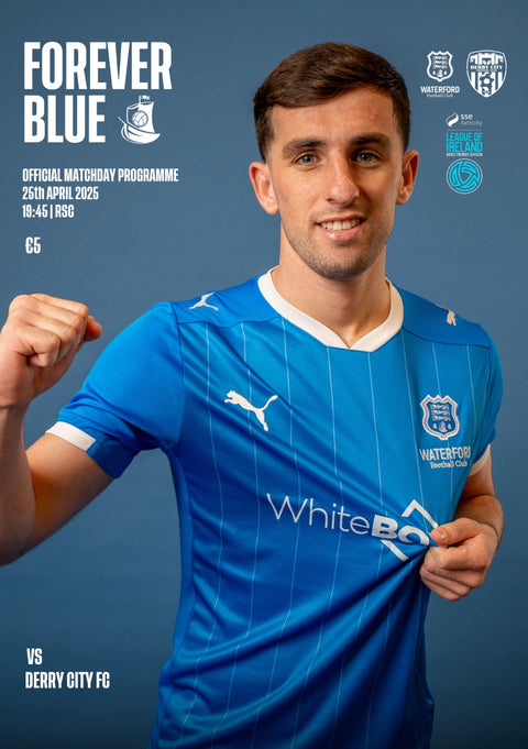Waterford F.C Programme v Derry City