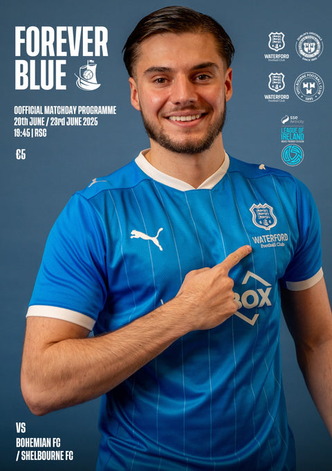 Waterford F.C Programme v Bohemian/Shelbourne